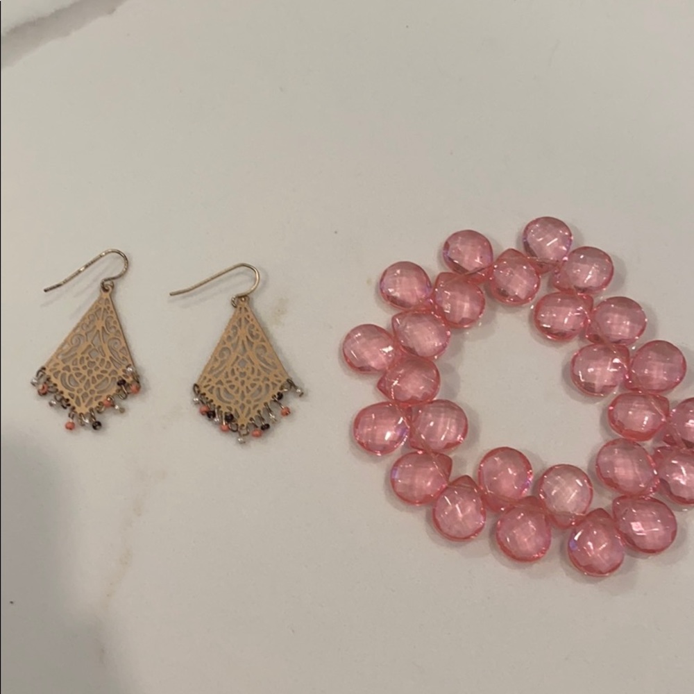 Earring and bracelet set